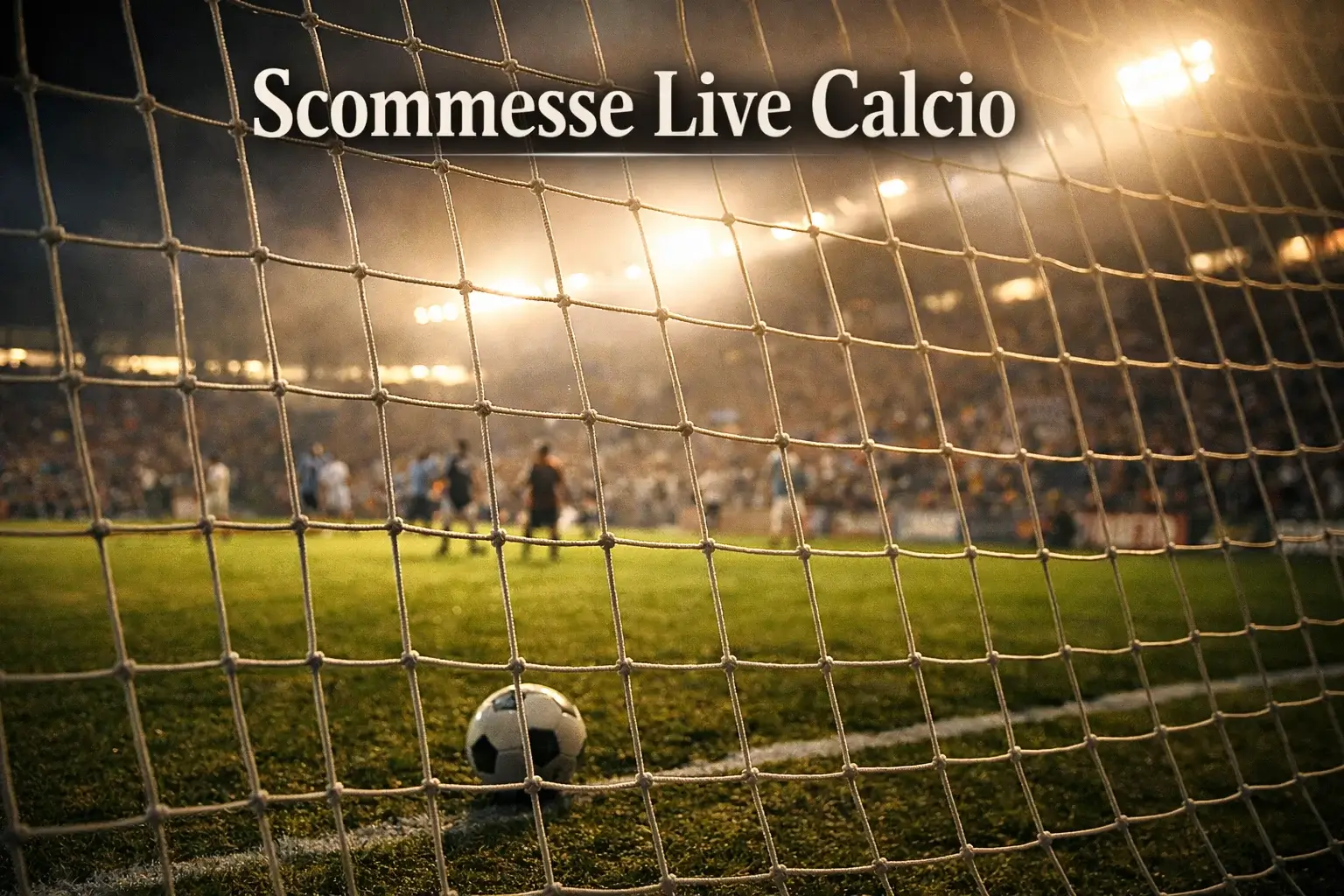 Scommesse live calcio in diretta con stadio e partita in corso